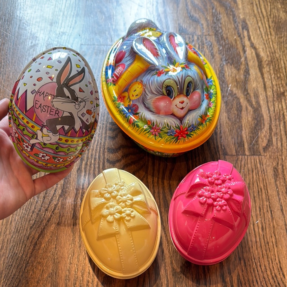 Colorful Large Easter Egg Decor Set